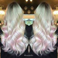 Photo Tumblr Pink Blonde Hair Pink Hair Streaks Pink Underneath Hair