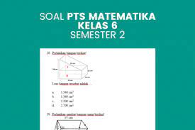 Menurut para ahli, bangun ruang adalah bangun dalam matematika yang memiliki volume, isi, dan memiliki 3 komponen penyusun berupa sisi, rusuk, dan titik sudut. Soal Pts Matematika Kelas 6 Semester 2 Dan Kunci Jawaban Katulis
