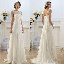 2016 White Ivory Wedding Dress Bridal Gown Stock Size 6 8 10 12 14 16 Sheer Wedding Dress Empire Wedding Dress Wedding Dresses