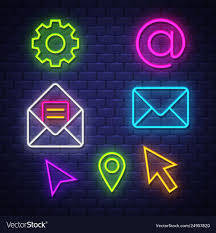 Internet Communication Neon Signs Collection Internet Communications Signs Neon Sign Vector Download A Free Wallpaper Iphone Neon Neon Signs Neon Wallpaper