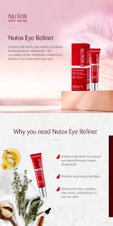 And then finally a suitable night cream. Nutox Eye Refiner Nutox