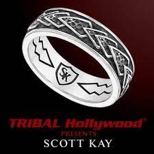 Sterling Silver Arrowhead Ring For Men By Scott Kay Prata Relogios