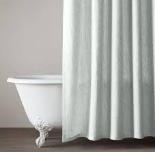 Vintage Washed Belgian Linen Shower Curtain Long Shower Curtains Restoration Hardware Linen Extra Long Shower Curtain