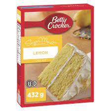 After that's mixed you want to mix your lemon cake in, but only mix tell incorporated. Betty Crocker Supermoist Lemon Cake Mix Walmart Canada