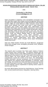 Bahan ajar adalah bahan atau materi pelajaran yang disusun secara sistematis, yang digunakan guru dan siswa dalam proses pembelajaran (pannen, 1995). Kesan Penggunaan Bahan Bantu Mengajar Visual Dalam Pengajaran Subjek Sains Tahun Tiga Oleh Christopher Lu Wei Wang Pdf Free Download