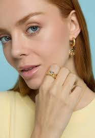 Handmade gold ring with Aquamarine quartz Judy