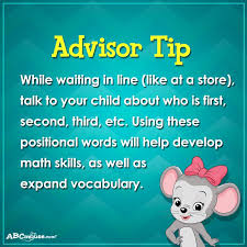Advisor Tip While Waiting In Line Like At A Store Talk To Your Child About Who Is First Second Third Etc Using Math Methods Math Skills Preschool Math