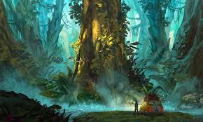 Giant Forest Junhyuk Lim Artwork Environment Concept Art Environmental Art