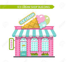 46 5 ice cream sweets fruit. Vector Flat Style Illustration Of Ice Cream Shop Building Signboard Royalty Free Cliparts Vectors And Stock Illustration Image 47078035