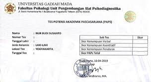 Pengalaman Tes Paps Ugm Setelah Lama Tidak Tes Potensi Akademik Kankkunk Blognya Nbsusanto