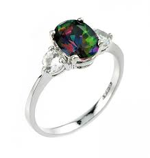 And diamond accent ring capture a myriad of colors all in one beautiful cocktail style ring. Mystic Topaz Ring White Topaz Ring White Gold Mystic Topaz Ring White Gold White Topaz Ring Topaz Gemstone Ring