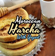 Moroccan Harcha With Yogurt And Orange Blossom Moroccan Breakfast Moroccan Cuisine Yogurt Cake