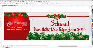 300 x 200 jpeg 8 кб. Template Banner Spanduk Natal Dan Tahun Baru 2018 Coreldraw Cdr Garasibabeh