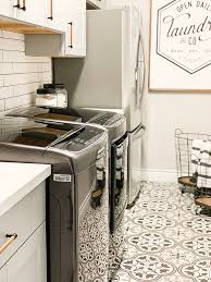 Complete with laundry room essentials including a sink, washing machine, and plenty of storage, it is easily accessible on laundry day but can be concealed quickly if you have spontaneous guests. Laundry Room Reveal With Home Depot Ourfauxfarmhouse Com