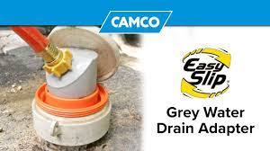 Open the rv gray water drain valve. Easy Slip Grey Water Drain Adapter Youtube