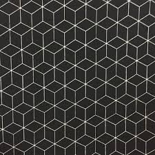 Black And White Geometric Fabric By The Yard Hexagon Fabric Black White Fabric By The Yard Geometric Etsy Black And White Fabric Geometric Fabric White Fabrics