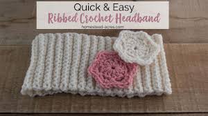 Alternatively, you can make crochet or knit flowers (do an online search for free patterns), and attach them either by sewing them on or sewing them to pin backs and. Crochet Headband Pattern Quick And Easy Ribbed Crochet Headband Homestead Acres