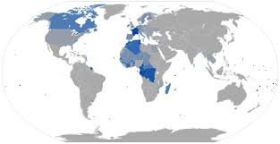 Geographical Distribution Of French Speakers Wikipedia
