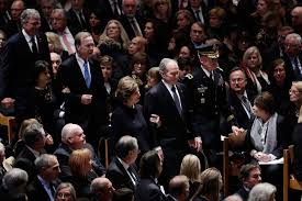 George laura jeb michelle barack and joe biden , hillary and bill all received the/a message. Photos Nation Says Goodbye To George Hw Bush At State Funeral Abc7 New York