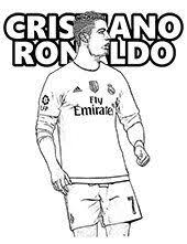 Coloring Pages With Famous People Actors Sportsmen Celebrities Cristiano Ronaldo Ronaldo Sports Coloring Pages
