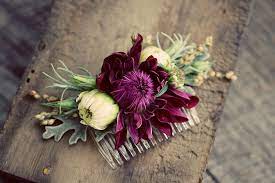 Brautfrisuren mittellange haare hochzeit haarschmuck blumen. Autumn Love N Fresh Flowers Haarschmuck Hochzeit Blumen Frisuren Hochzeitsfrisur Blumen