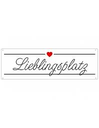 Interluxe Dekoschild Metall Schild Lieblingsplatz Made In Germany Shabby Vintage Shabby Vintage Dekoschilder Schilder