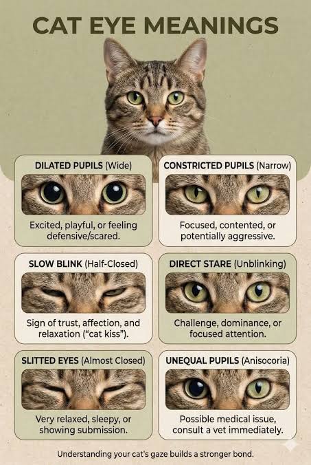 👁 Cats' Eyes have a lot to say, if we read the pupil subtleties.🐈