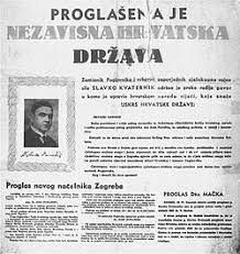 Image result for images of A collection of Catholic newspapers issued in Ustasha Croatia, all showing Pavelic portrait.