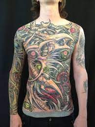 Ron Earhart Analog Tattoo Arts Kolectiv San Jose Ca Full Front Bio Mechanical Organic