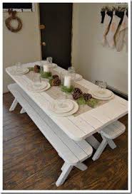 This picnic dining table, chairs and bench ensemble is sleek, sophisticated and perfect for today's active lifestyles. Bench Style Kitchen Table Sets Ideas On Foter