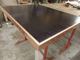 97 Dark Wood Top With Natural Copper Edge Trim And Copper Rivets Copper Interior Copper Top Table Dark Wood