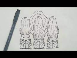 See more ideas about drawings, best friend drawings, cool drawings. How To Draw Best Friends Easy Step By Step Youtube