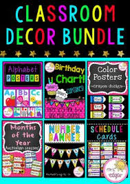 classroom decor bundle classroom kindergarten classroom