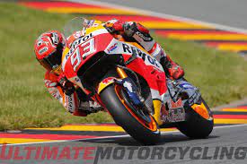 Mesh is completely messed up in turn #1. German Motogp Qualifying Marquez Claims 7th Straight Sachsenring Pole
