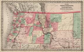 Go back to see more maps of oregon. 1869 Colton S Oregon Washington Idaho Montana And British Columbia The Vintage Map Shop Inc