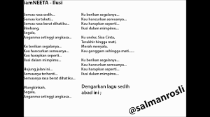 lirikata lirik lagu ilusi dari iamneeta. Iamneeta Ilusi Lirik Malaysia Songs Band Youtube