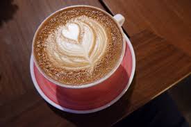 Coffee Cortado with beautiful latte art
