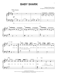 Pinkfong Baby Shark Sheet Music Download Printable Children Pdf Score How To Play On Ukulele Sku 473954