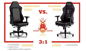 Noblechairs Hero Vs Secretlab Titan Hero Gaming Chair Titans