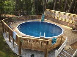 However, they remain incomplete without above ground pool decks. 20 Best Above Ground Swimming Pool With Deck Designs
