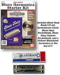Mel Bay Blues Harmonica Starter Kit Includes Blues Harp Book Cd Set