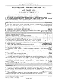 Ministerul educatiei a facut publice noile modele de subiecte pentru evaluarea nationala 2021. Emribgsgz6qvbm