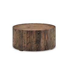 36round coffee table, rustic wooden surface top & sturdy metal legs industrial sofa table for living room modern design home furniture with storage open shelf (light walunt). Magnussen Home Dakota Round Cocktail Table With Casters In Rustic Pine T4017 45 Bellacor