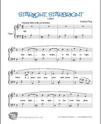 Starlight Starbright Lullaby Easy Piano Sheet Music Unlimited Reprints Format Pdf Pianolessons Makingmusicfun Piano Sheet Music Piano Sheet Easy Piano