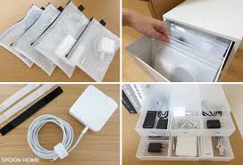 充電器やケーブル コード類の収納アイデア 無印良品や100均での収納方法をブログでレポート 収納 アイデア 掃除道具 収納 収納 無印
