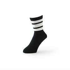 Ribbed Stripe Anti Odor Cotton Piles Crew Socks Mens Winter Socks Crew Socks Japanese Socks