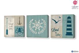 تابلوه مودرن كائنات بحرية سفير ارت للديكور Wall Collage Art Collage Wall Wall Art