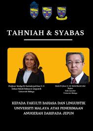 Menurut saya masih belum selesai dan terus berkembang. Sekalung Tahniah Dan Penghargaan Buat Fakulti Bahasa Dan Linguistik Universiti Malaya Um Kerana Menerima Anugerah Penghargaan Dari Kementerian Luar Negeri Jepun Yang Mengiktiraf Usaha Dan Sumbangan Um Dalam Mempromosikan Pendidikan Bahasa Jepun