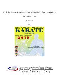 PKF Junior, Cadet & U21 Championships - Guayaquil 2019