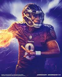 Lamar Action Jackson Baltimore Ravens Football Ravens Football Baltimore Ravens Logo